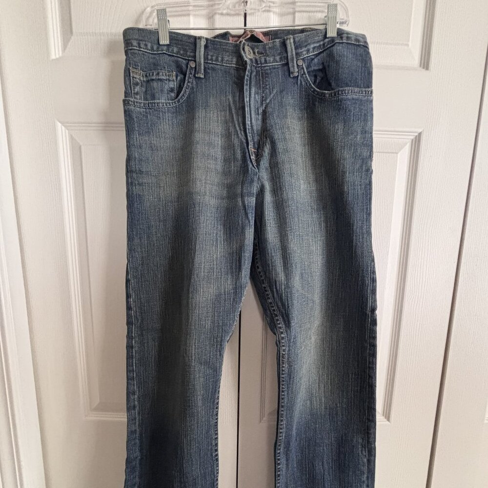 ee Men’s Straight-Leg Jeans 34 x 32 | Classic Blue Denim